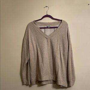 Orvis Beige V-Neck Sweater